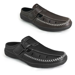 Men Mule Shoes Black | Coffee MLA733L2